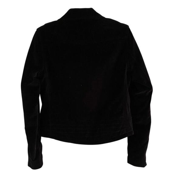Rag & Bone / Jean Mercer Jacket Black Velvet Motorcycle Biker Zipper Collar S - Picture 8 of 13